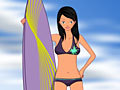 Surfer Girl Dress Up гуляць онлайн