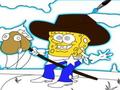 Cowboy Spongebob Coloring гуляць онлайн